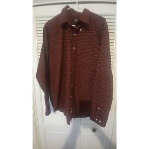 GH Bass Mens Long Sleeve Button Down Shirt Sz L